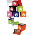 14" Black Folding Furniture Cube